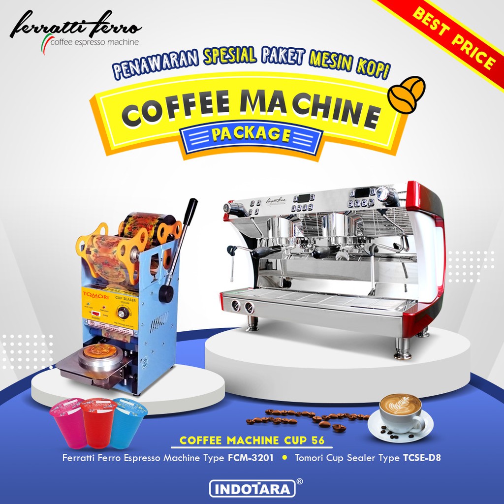 Paket Mesin Kopi Espresso Machine Cup - 56