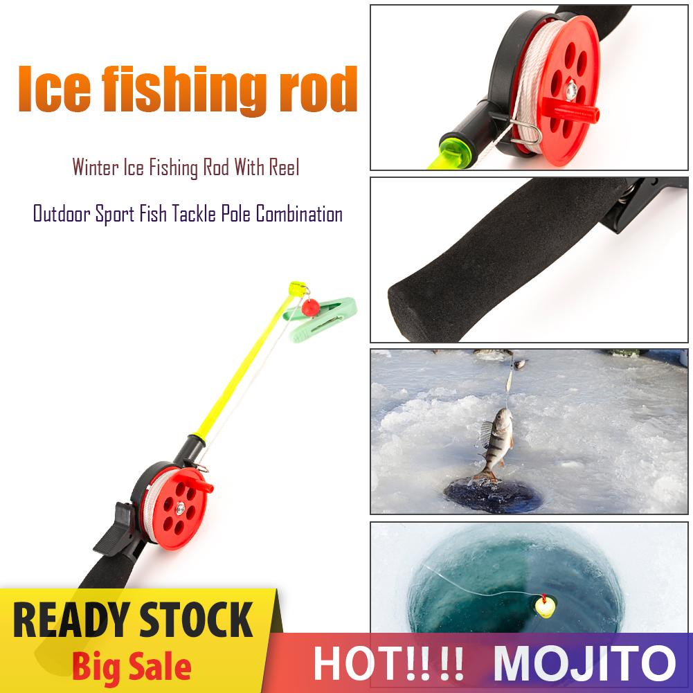 Joran Pancing 34cm Bentuk Udang / Kepiting Dengan Klip Untuk Musim Dingin / Outdoor