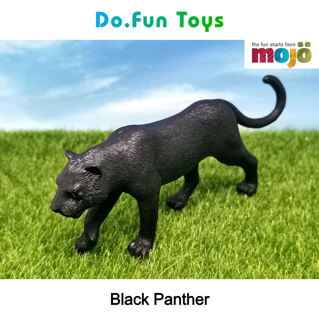 MOJO Animal Figurine | BLACK PANTHER / Mainan Miniatur Binatang Macan Kumbang Hitam