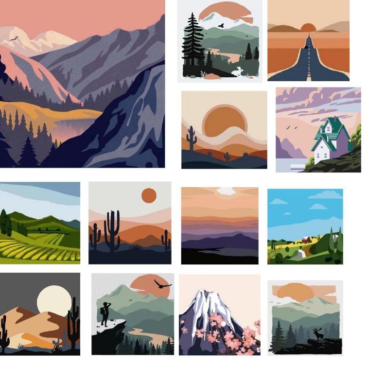 

Penjualan Terbanyak.. paint by number mountain view