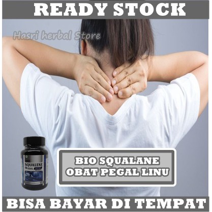 Obat Badan Kaku, Obat Lumpuh, Mati Rasa, Kebas Pada Tangan dan Kaki, Badan Susah Gerak,Lumpuh Sebelah, Lumpuh Otot Wajah, Lutut Berat - Bio Squalene Herbal Alami 100% Original BPOM Halal MUI