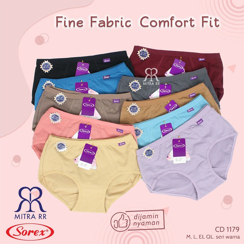 Celana Dalam Sorex 1179 CD Sorex Cutting Midi Celana Dalam Wanita Soft Comfort Fit to XXL