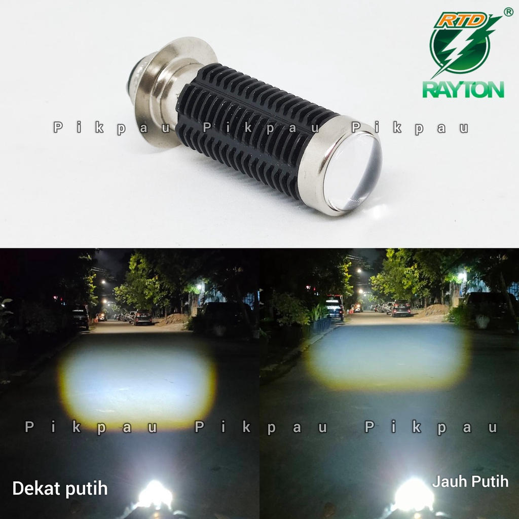 Lampu Utama Motor H6 Laser M11W Original RTD Rayton D2 Putih Putih Headlamp