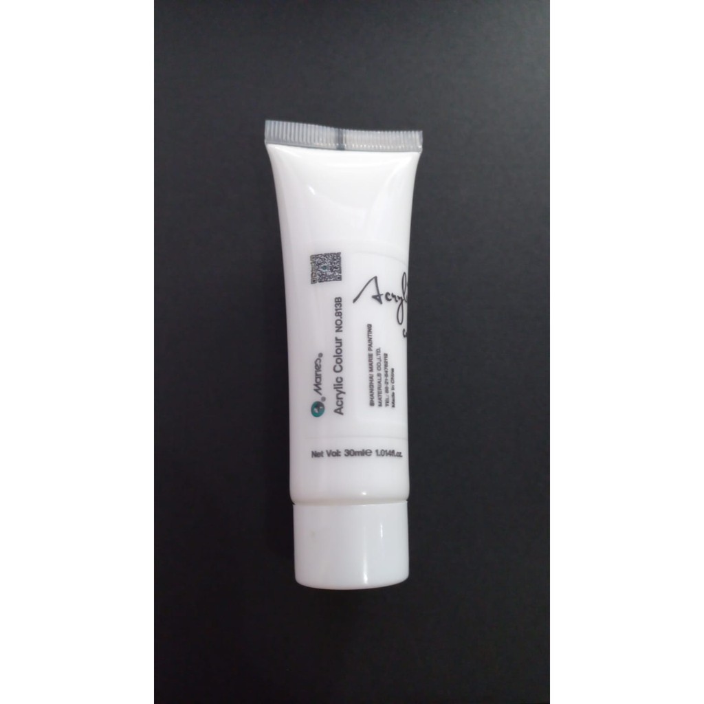 

Cat Acrylic 30ml Maries Titanium White 104 / Cat Akrilik Warna / Cat Acrylic Satuan Merk Maries
