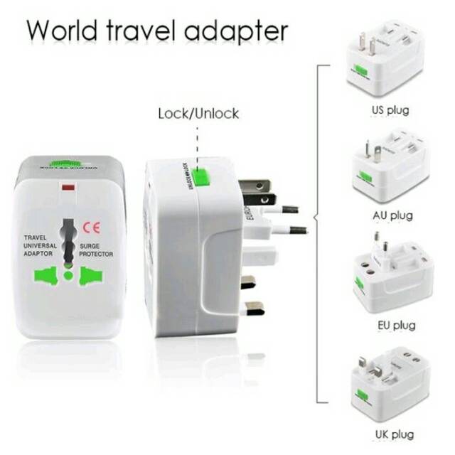 Adapter travel universal adaptor