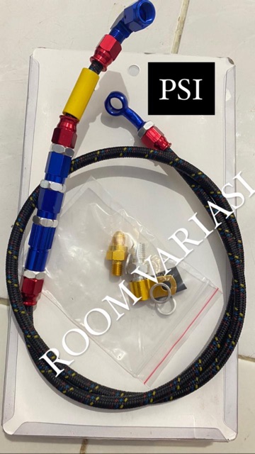 KABEL SELANG REM DEPAN VARIASI PSI CRG KABEL SELANG REM DEPAN MODEL PSI CRG 95CM UNIVERSAL