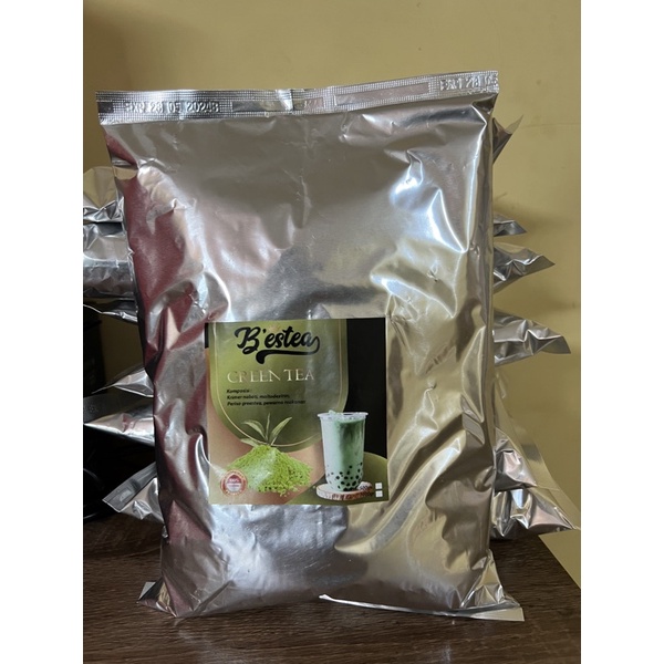 Bubuk Minuman Rasa Green Tea Premium 1 Kg Powder Drink