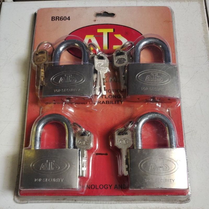 ATS gembok master key 60mm isi 4 / gembok master key 60mmx4pcs ATS