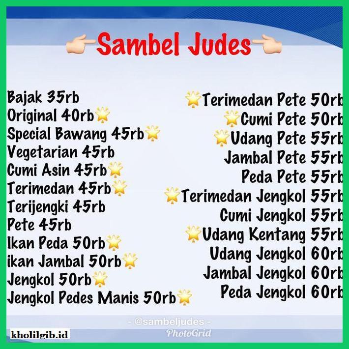 

Aneka-Sambal- Sambel Judes Cumi Asin -Pedeeeeeezzzzzzz.