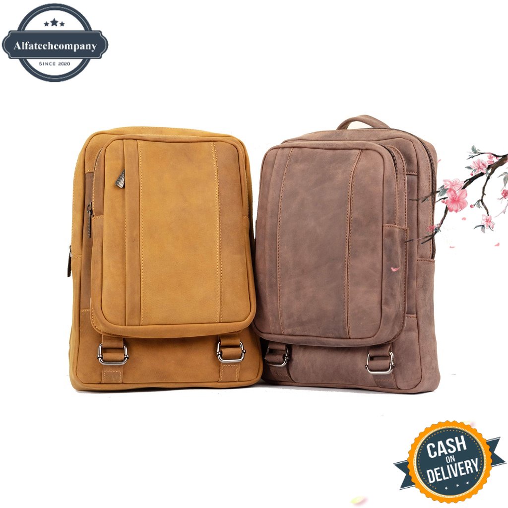 COD REVEN LEATHER - Waistbag pria kulit tas selempang reven ammar bag