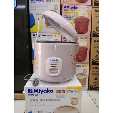 MIYAKO Magic Com/Rice Cooker/Penanak Nasi MCM-509 3 in 1 Kapasitas 1.8 Liter