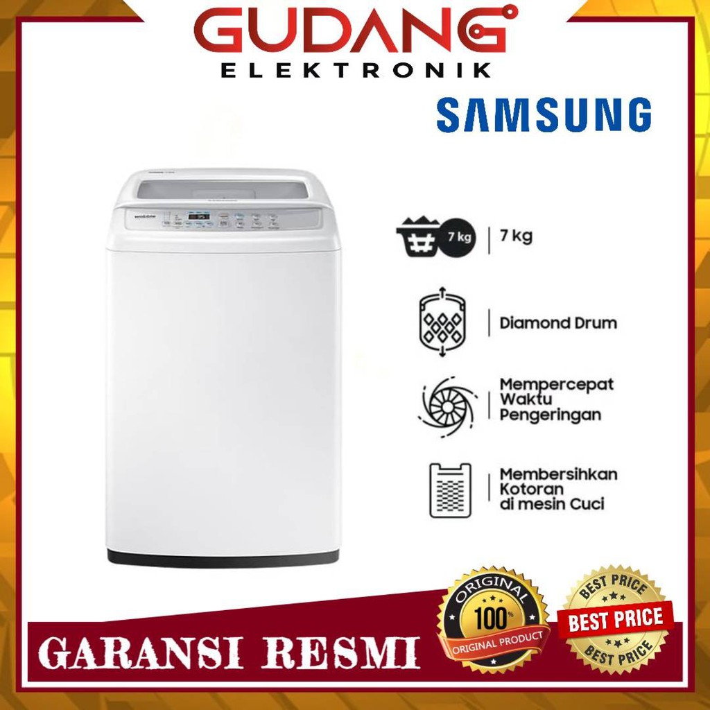 MESIN CUCI 1 TABUNG SAMSUNG WA70H4000 TOP LOAD SAMSUNG 70H4000