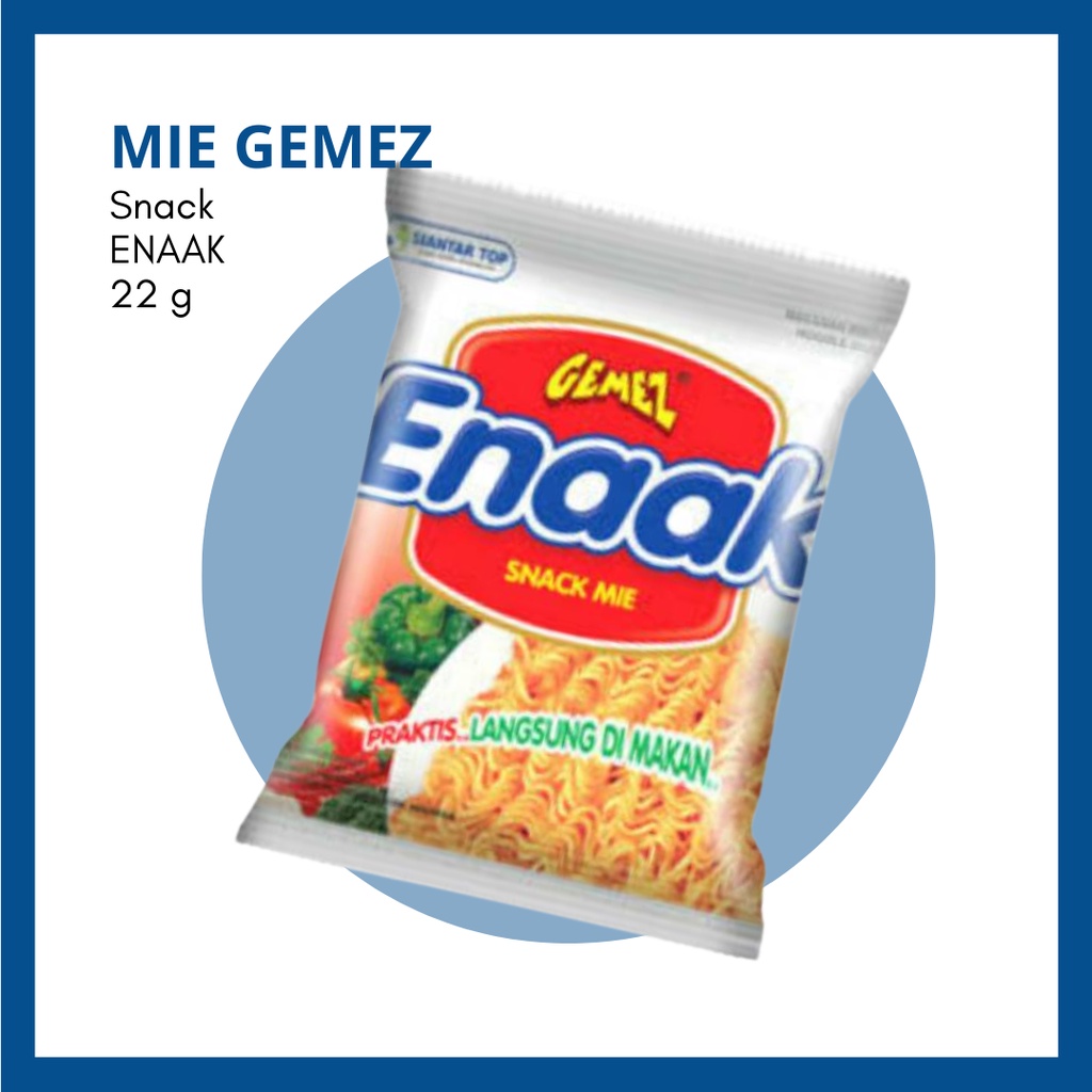 

MIE GEMEZ ENAAK SNACK MIE JAJANAN JADUL 22GR