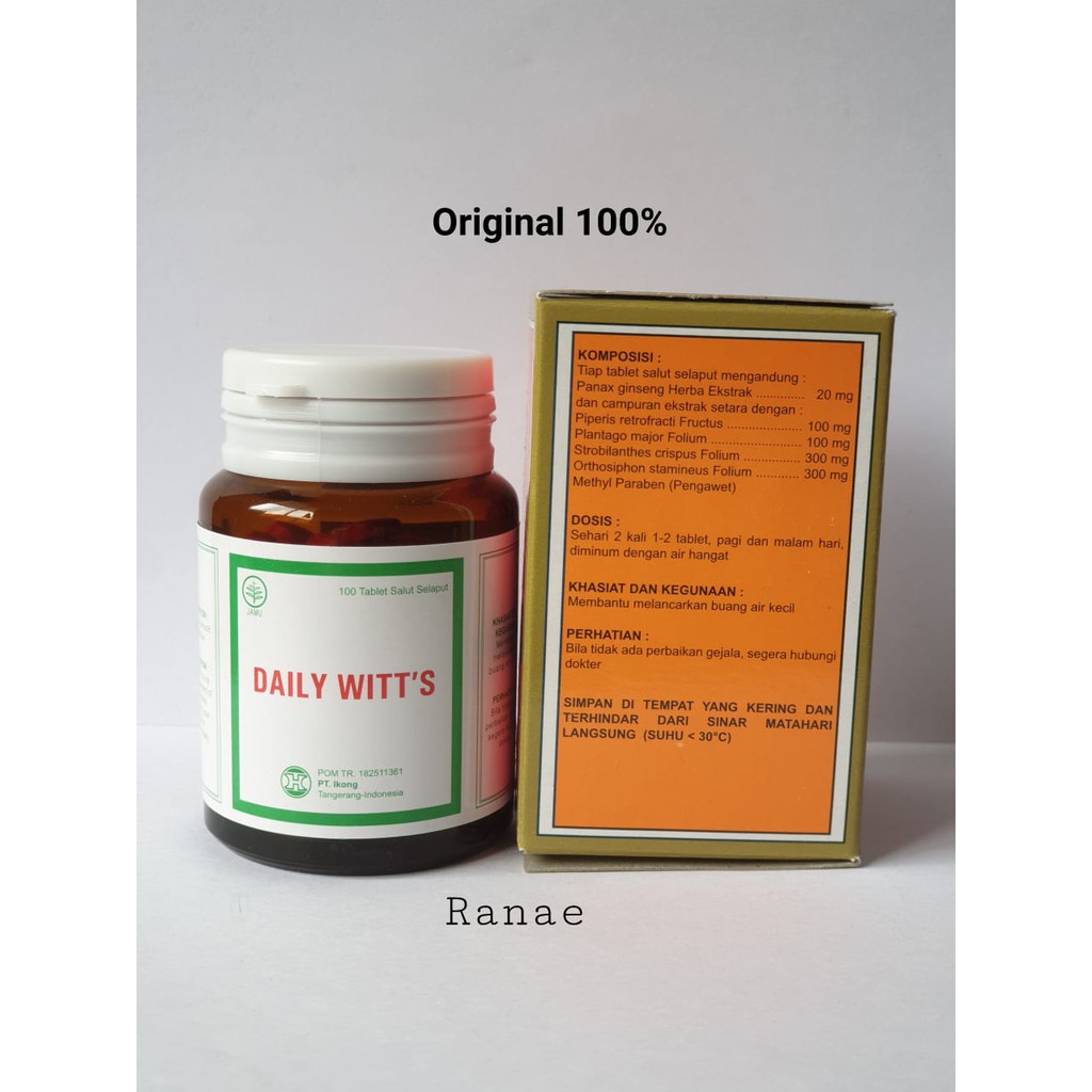 Daily Witt's - membantu melancarkan buang air kecil