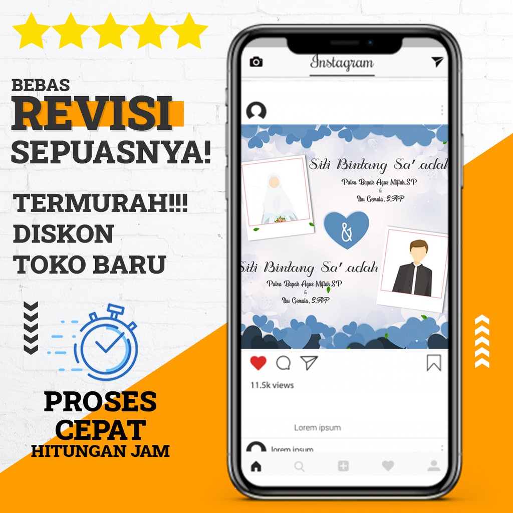 Video Undangan Nikah Pernikahan Islami Murah Elegan