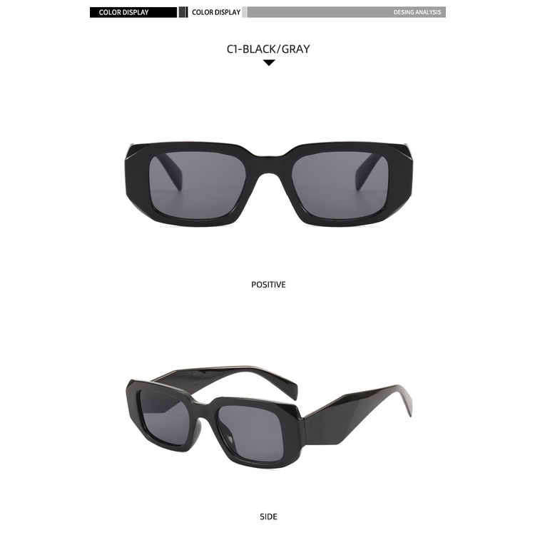 2021 new European and American irregular angular fashion ins street photography sunglasses