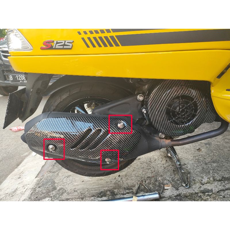 BAUT TAMENG KNALPOT STANDAR VESPA MATIC