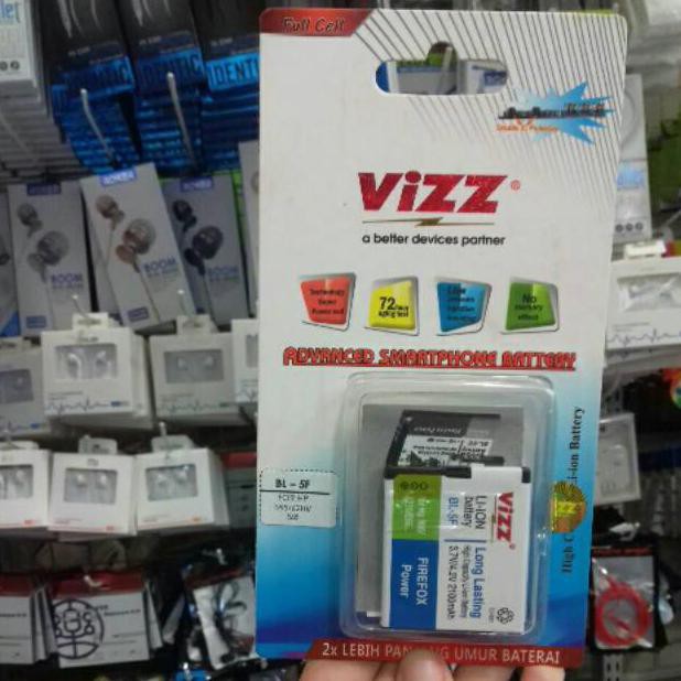 Baterai VIZZ NOKIA BL 5F / Baterai Double Power NOKIA BL 5 F
