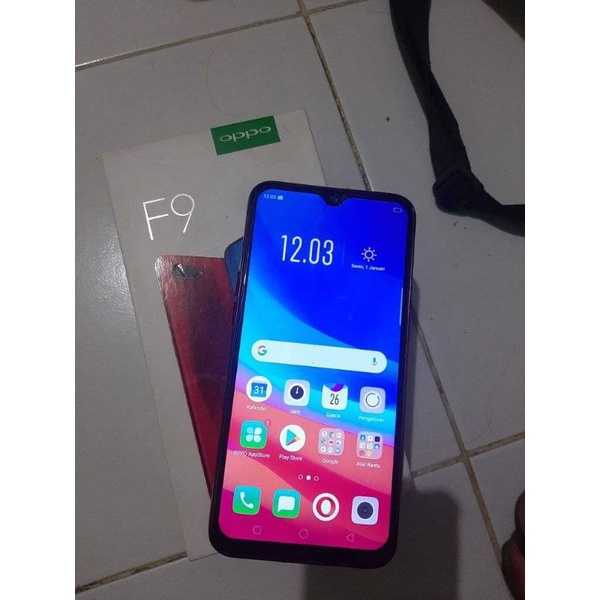 lcd oppo f9 100% ori copotan hp