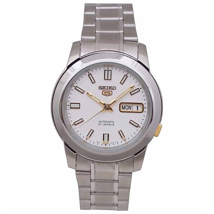 Seiko 5 Automatic SNKK07K1 Full Silver Gold Original
