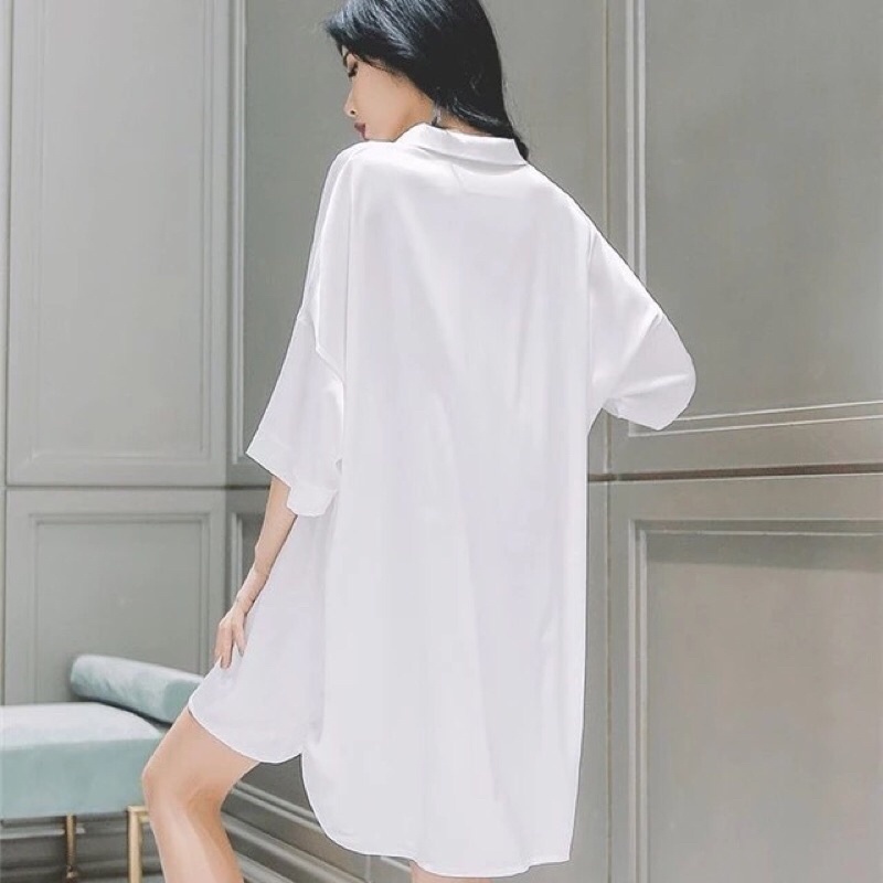 Qena Kemeja Dress - Sleep Dress Sexy J1