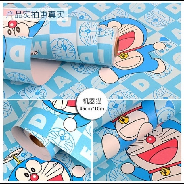 Wallpaper Dinding / Wallpaper Sticker Doraemon Kotak