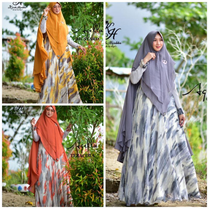 AQELLA SERIES / ORIGINAL BY KASIH HIJABKU / GAMIS AJA