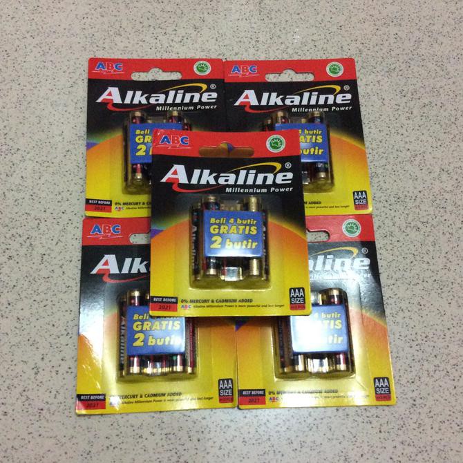 

Ready COD Battery A3 Alkaline 4+2 / Battery AAA Alkaline 4+2 / Batterai A3 TERLARIS