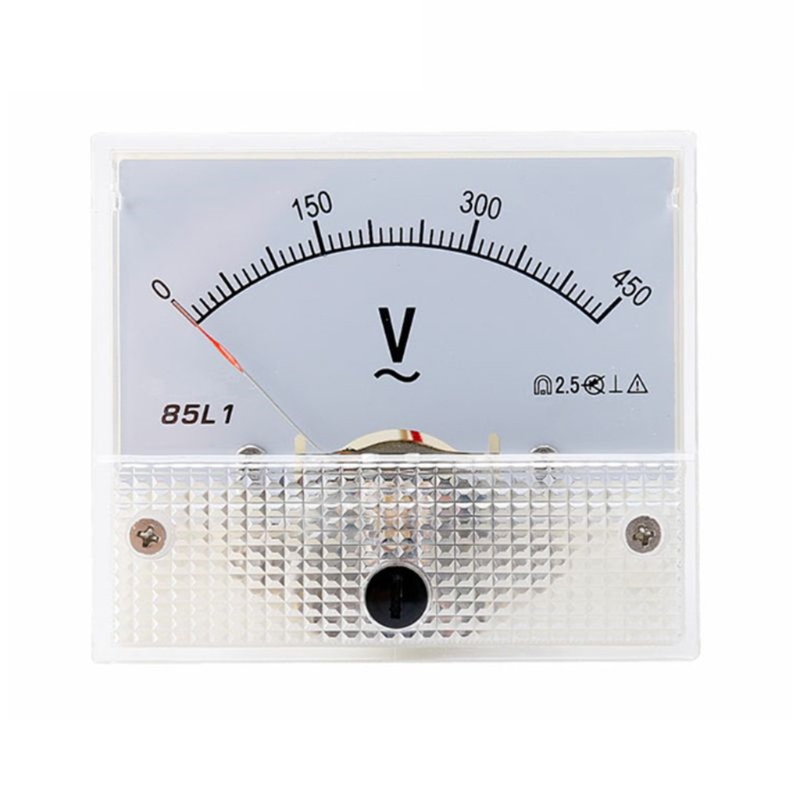Btsg Portable Pointer Voltmeter 2.5 Akurasi Panel Voltage Volt Analog Gauge Meter