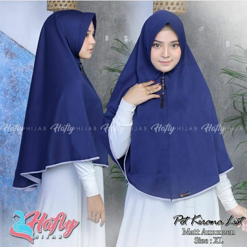 HIJAB SYARI PET KIRANA LIST BY HAFLY HIJAB