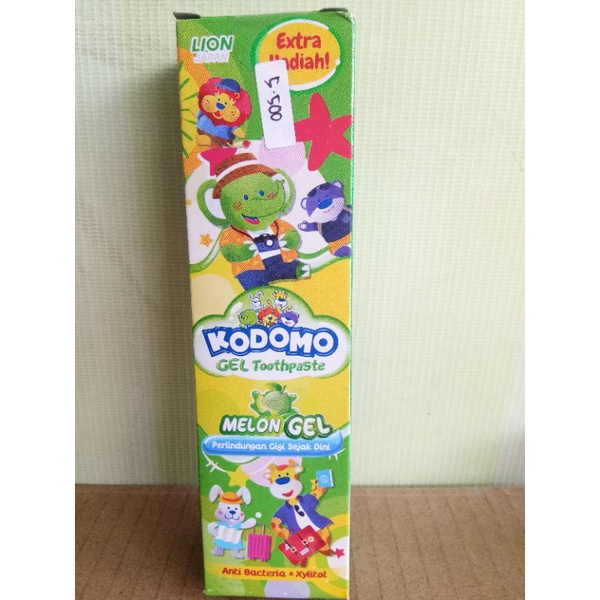 KODOMO GEL TOOTHPASTE MELON, BERRIES, ORANGE GEL 45G