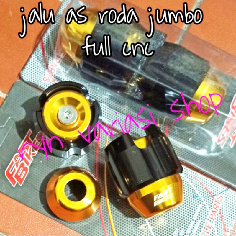 jalu as roda jumbo depan / belakang full cnc universal ninja vixion cbr cb150 tiger fu gsx mio vario