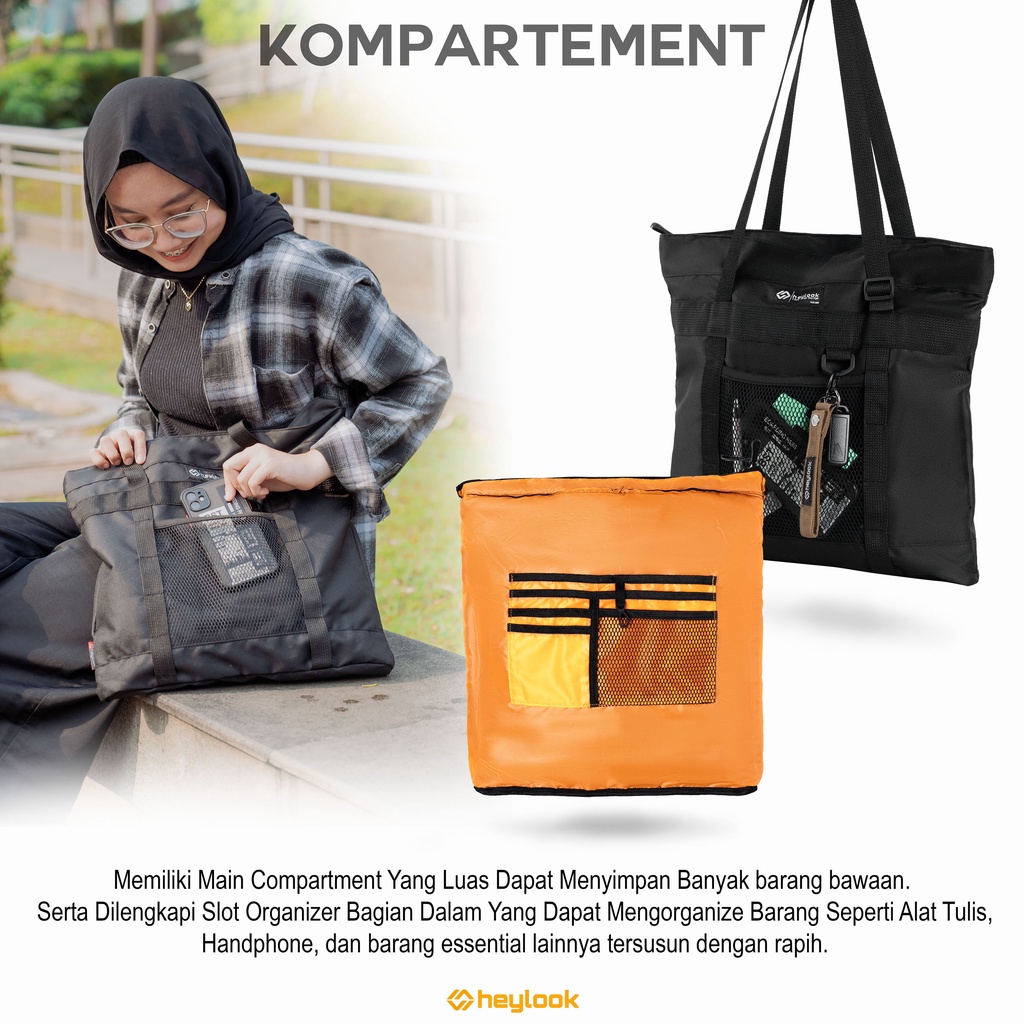 TOTE BAG LLOYD TAS SELEMPANG TAS BAHU PRIA WANITA KULIAH MULTIFUNGSI