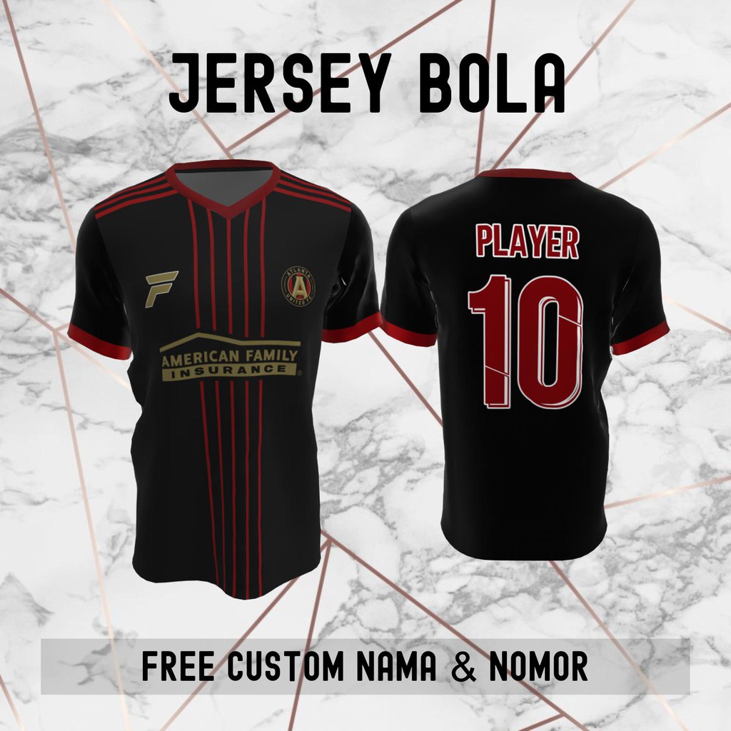Jersey Atlanta United Klub Bola Baju Kaos Custom Nama dan Nomor Punggung - 195