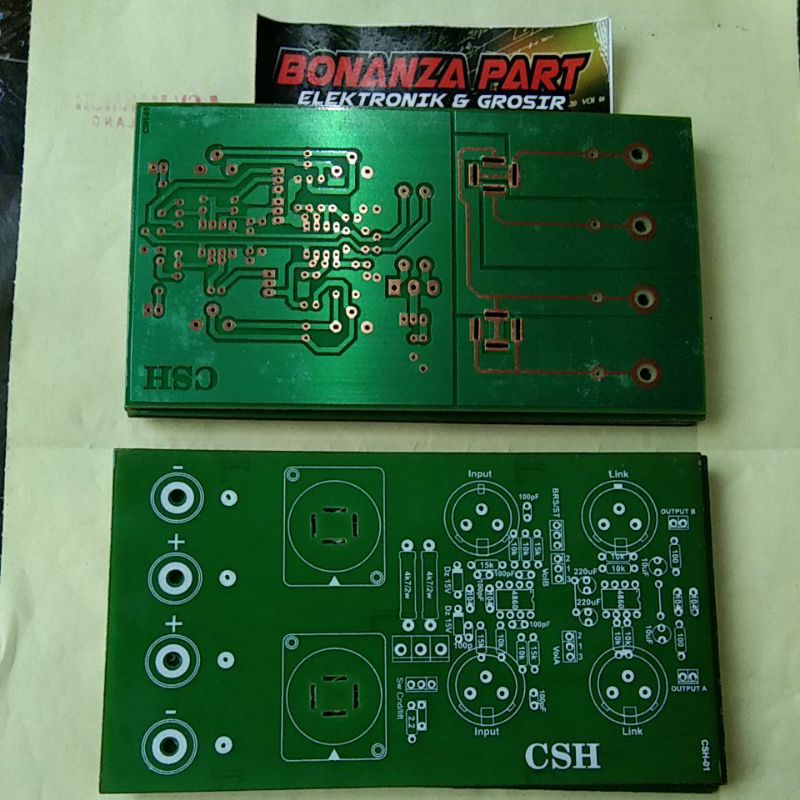 Pcb panel belakang bok 2channel GB TD CA produk CSH