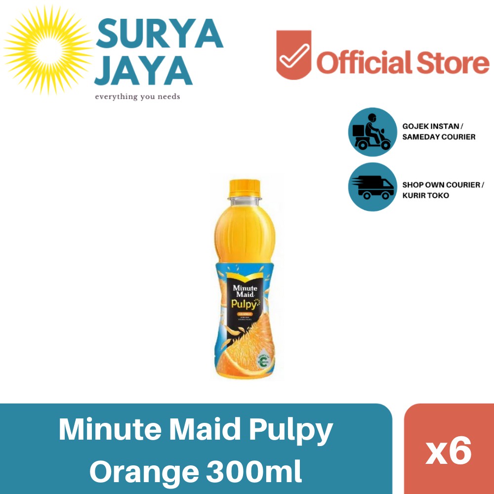 

Distributor Minute Maid Pulpy Orange 300ml (isi 6pcs) -Agen Minute Maid Pulpy