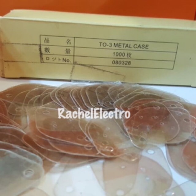 (Harga 10 pcs) Mika ECER Isolator Transistor Jengkol Mika Jengkol