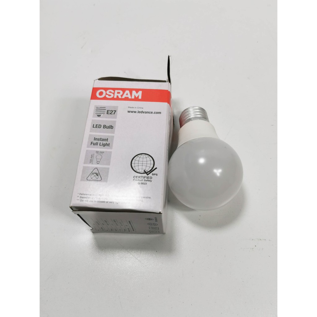 Cahaya PUTIH lampu led bulb 7watt OSRAM LECO CLA60 garansi 1 tahun