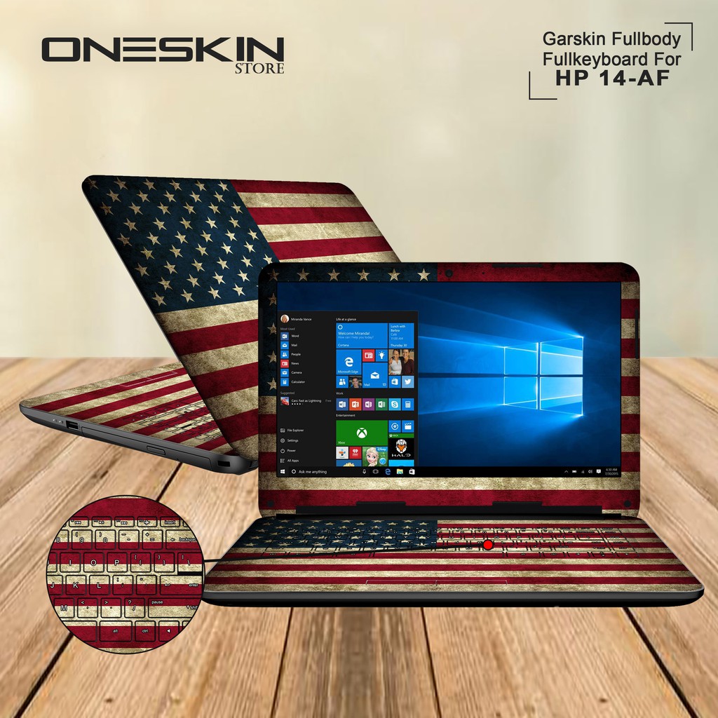 Garskin Laptop Cover Fullbody Hp 14-AF119AU 14-AF120AU 14-AM013TU