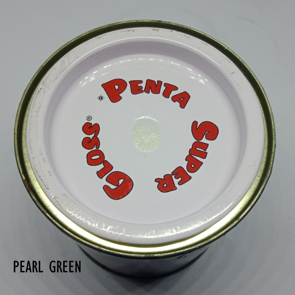 CAT PENTA LEMBAYUNG HIJAU 200 gram - penta pearl green - cat penta lembayung ijo - cat hijau lembayung - cat penta super gloss