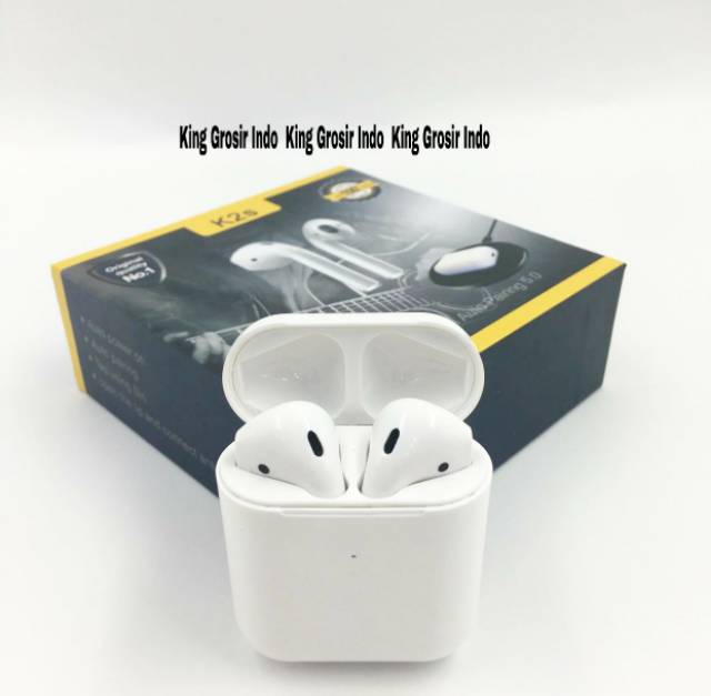 Headset Bluetooth K2s 5.0 Support Wireless Charging Earphone K2 S
