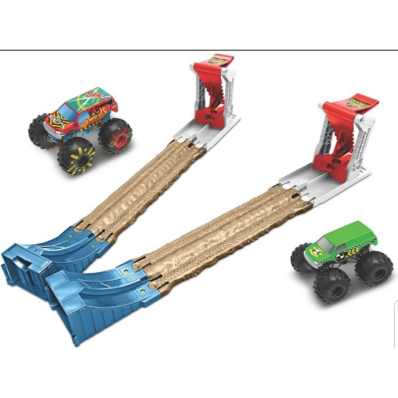 Double Destruction Hotwheels Monster Truck/ Track Hotwheels Monster Truck