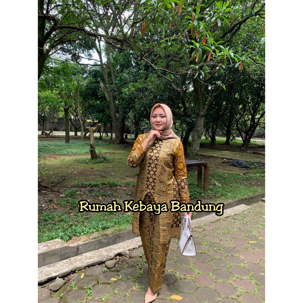 SETELAN MELISA TUNIK  SONGKET  ATASAN DAN ROK BATIK JUPRI RUMAH KEBAYA BANDUNG BATIK COUPLE SONGKET PALEMBANG RUMAH SONGKET BANDUNG