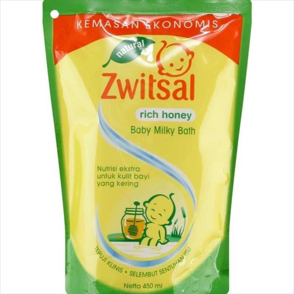 Jual Zwitsal Natural Baby Bath Rich & Honey Pouch 450ml Reffil | Shopee ...