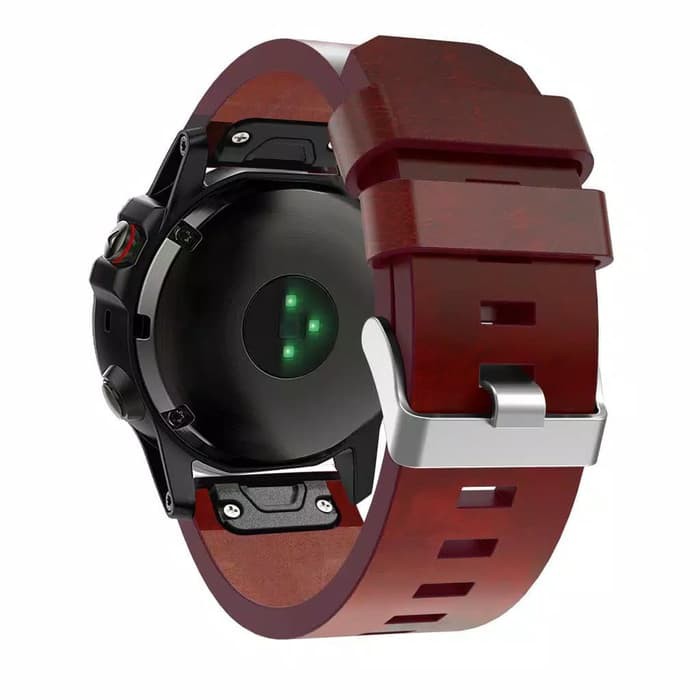 STRAP BAND GARMIN FENIX 5x 26mm Genuine Leather BROWN tali jam QUICKFIT