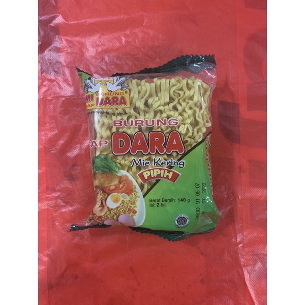 

Mie Kering cap Burung Dara Pipih / Keriting 140gr