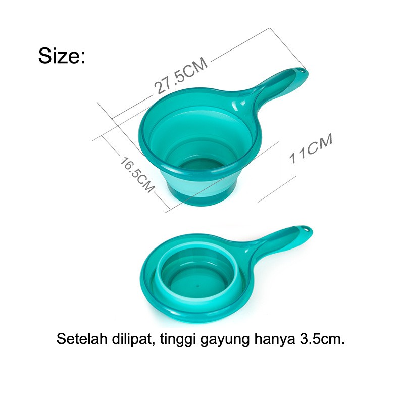 Gayung Air Lipat Fodable Traveling Kemping Camping