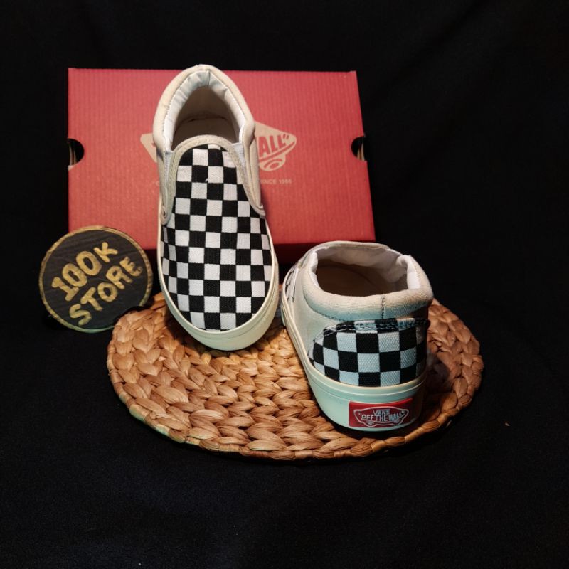 Sepatu Sneaker anak Vans / sepatu bayi Vans / Slip On size 16-35 jaminan Real pict