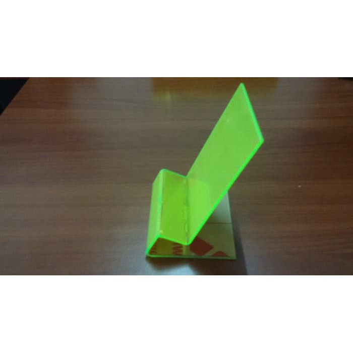 

AKRILIK DISPLAY TEMPAT HP/ HIJAU STABILO / BENING (min.5pcs)