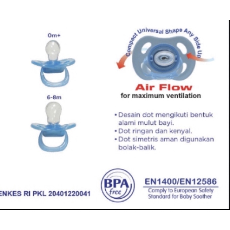 EMPENG ANAK BAYI BABY SAFE SOOTHER PACIFIER 0 6 bulan dan 6 - 8 bulan newborn